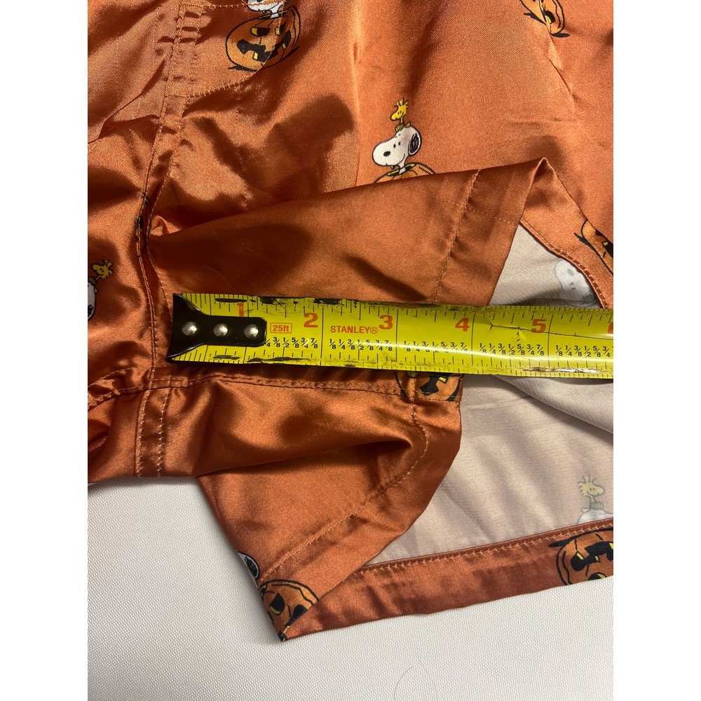 American Eagle Peanuts Snoopy Fall 2024 Satin Shorts M Halloween Pumpkins - Picture 7 of 11